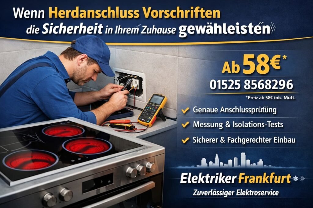 Herdanschluss Vorschriften