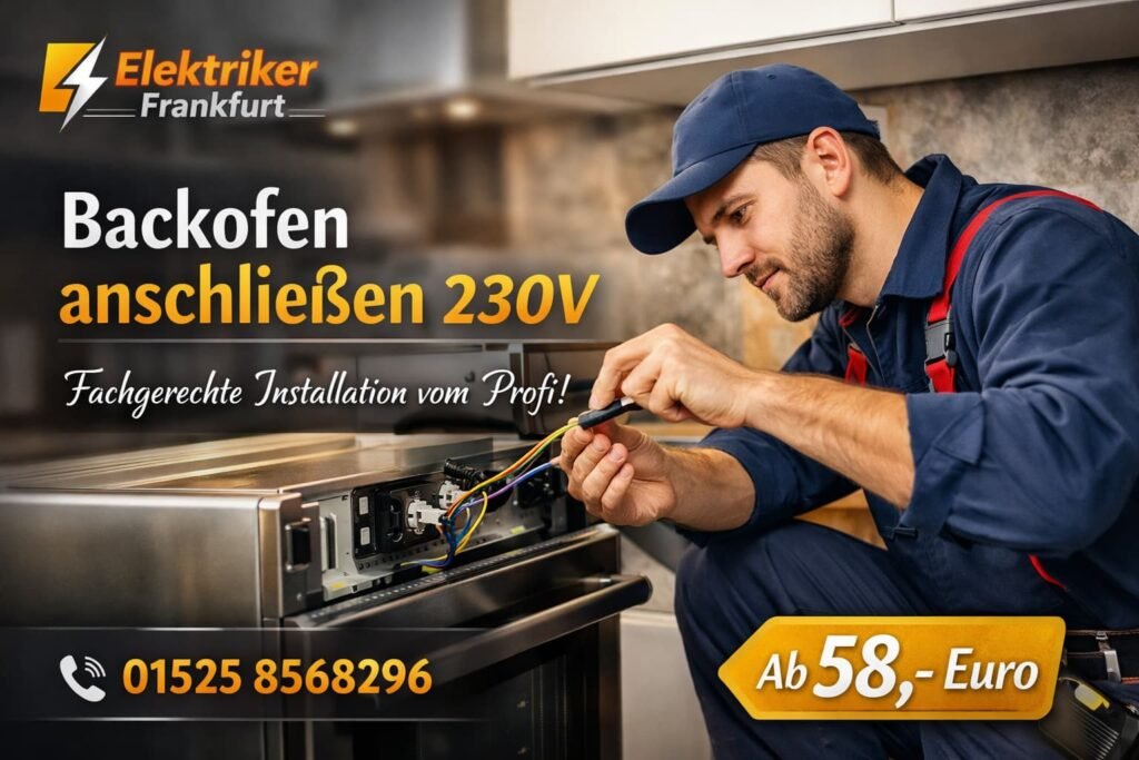 backofen anschließen 230v