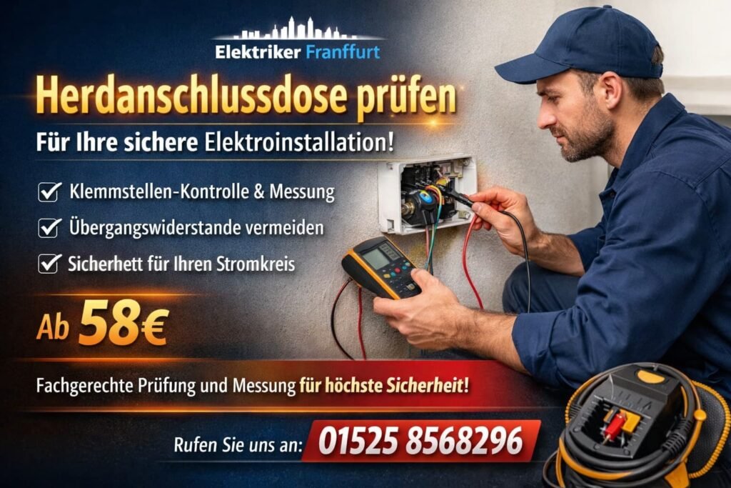 Herdanschlussdose prüfen