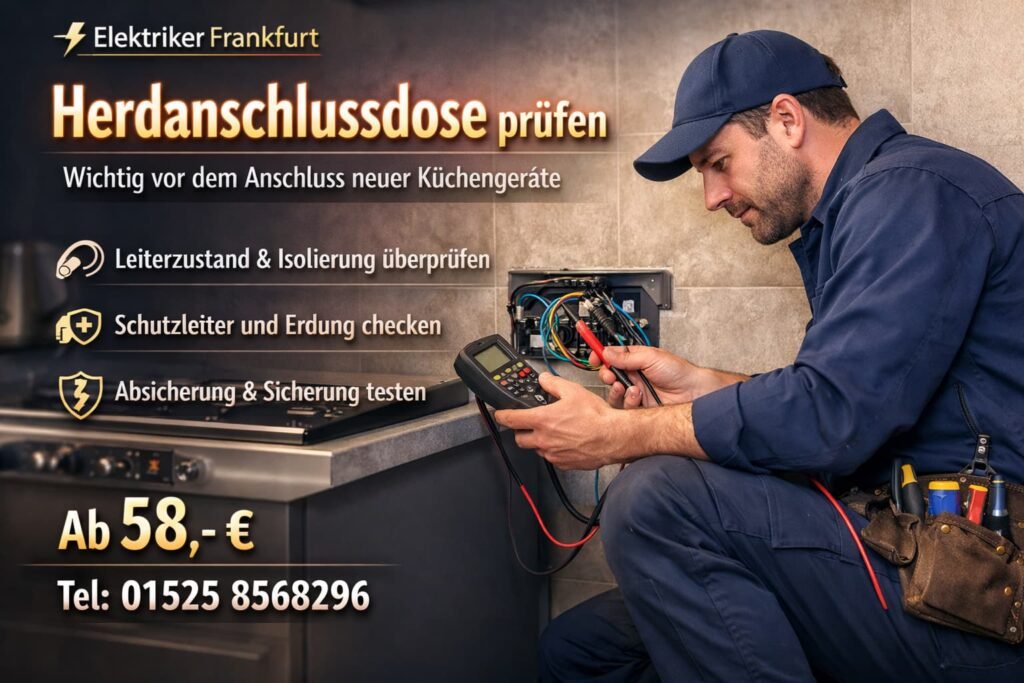 Herdanschlussdose prüfen