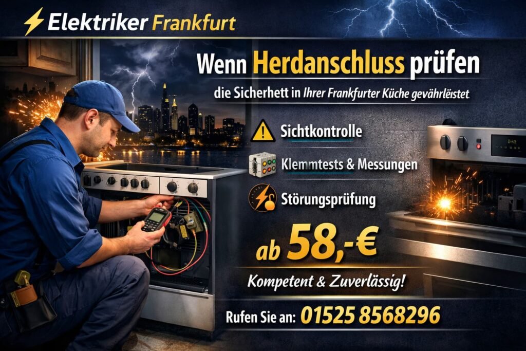 Herdanschluss prüfen