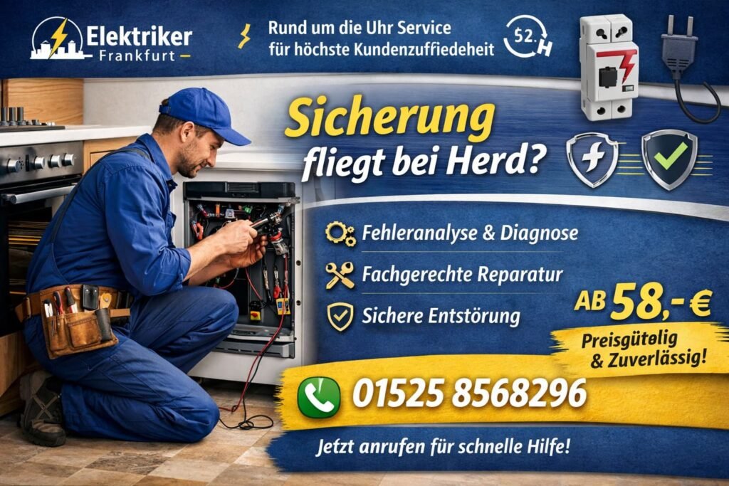 Sicherung fliegt bei Herd