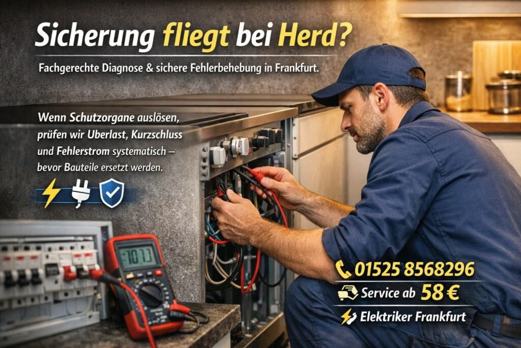 Sicherung fliegt bei Herd