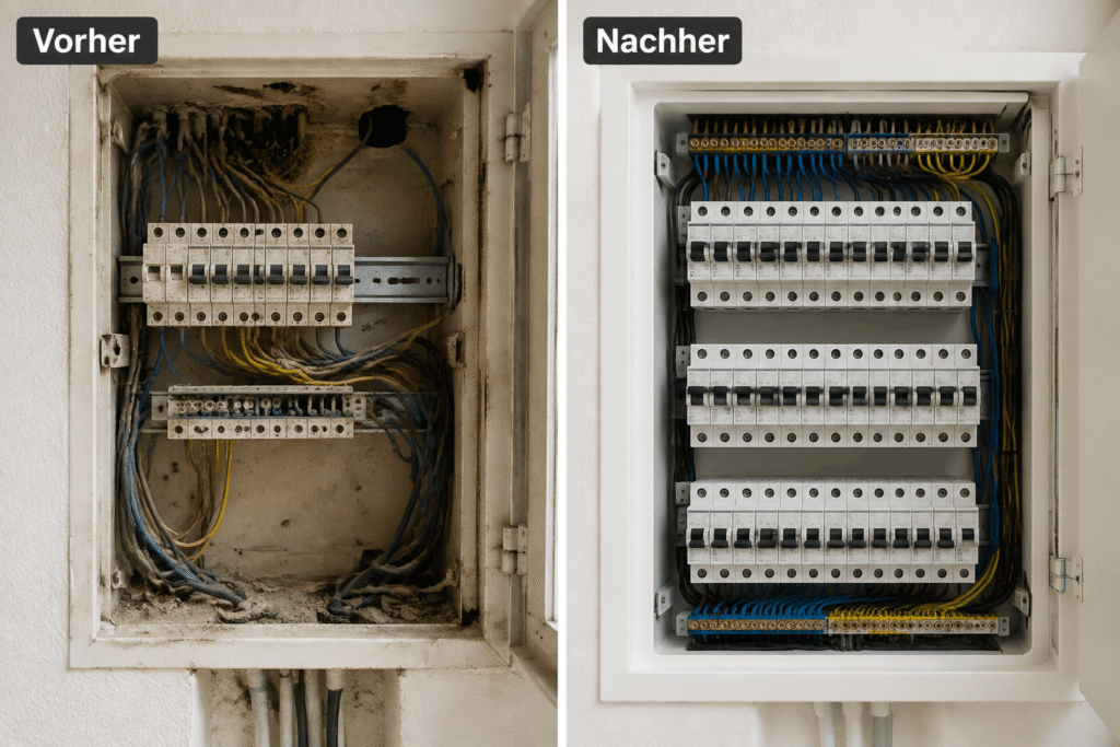 Sicherungskasten Stromausfall in Frankfurt – Elektriker Hilfe ab 58 €