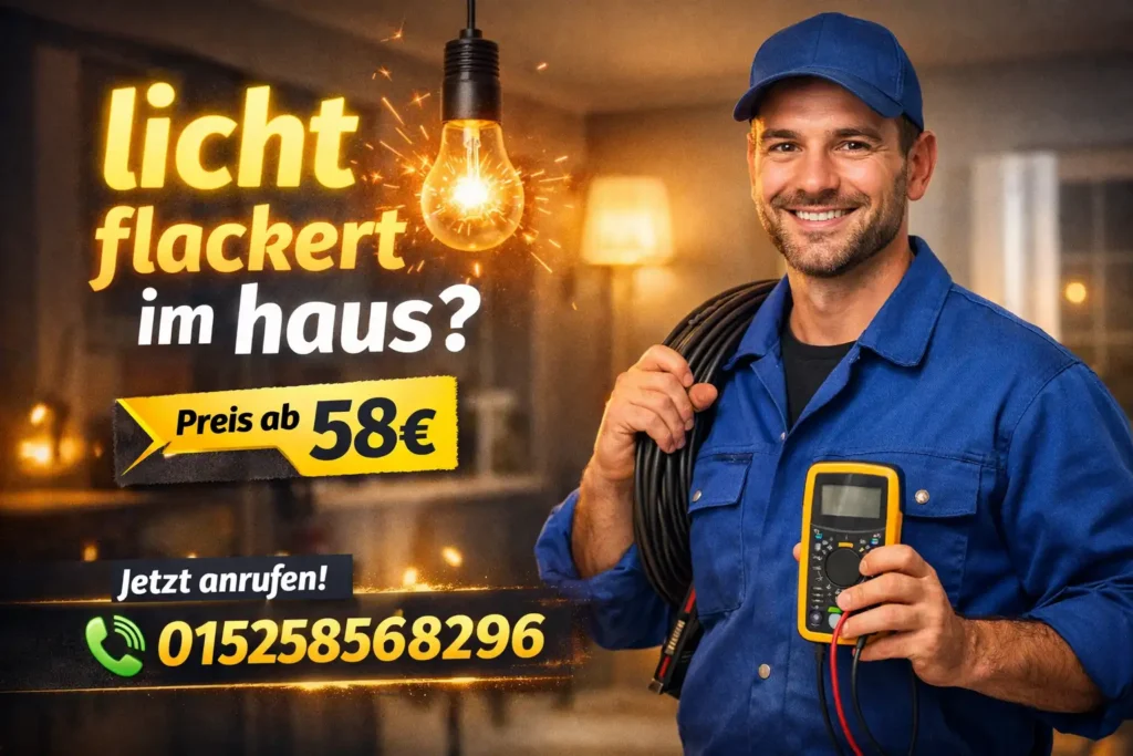 licht flackert im haus