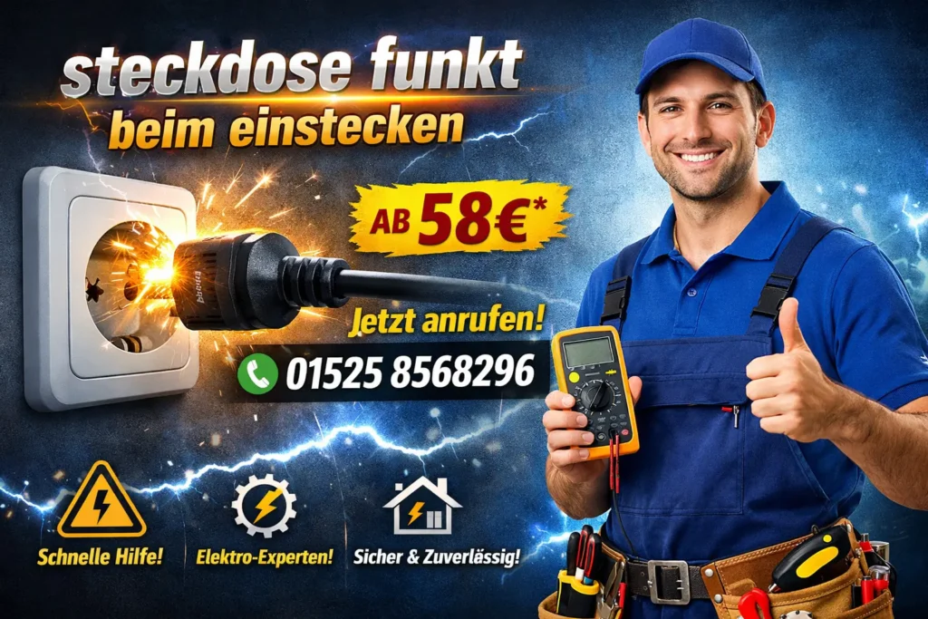 steckdose funkt beim einstecken