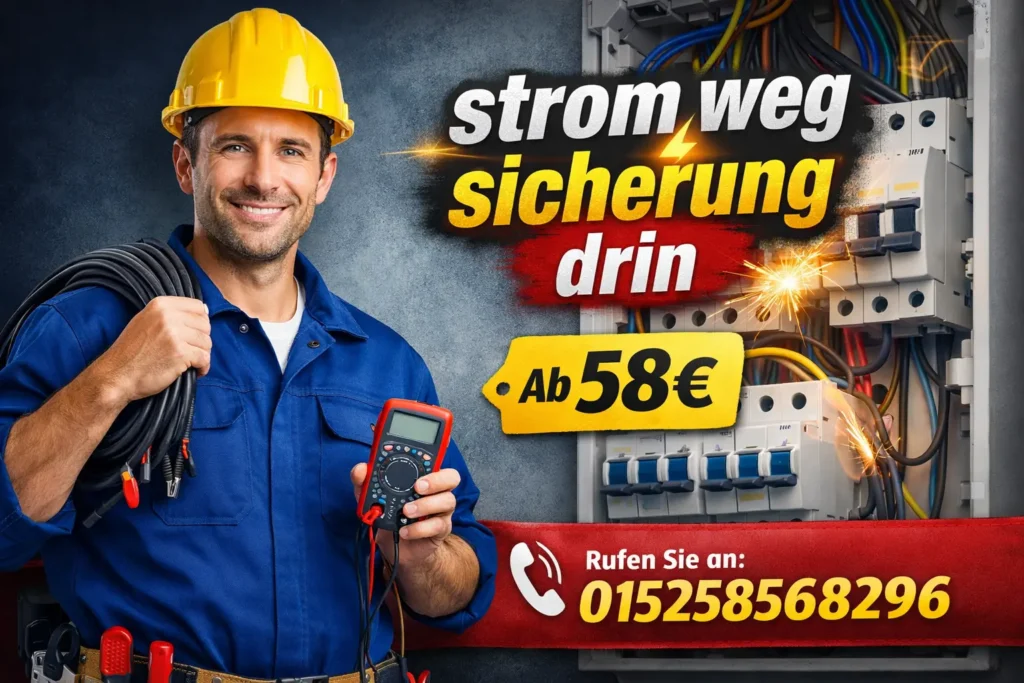strom weg sicherung drin