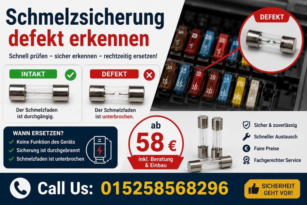 Schmelzsicherung defekt erkennen