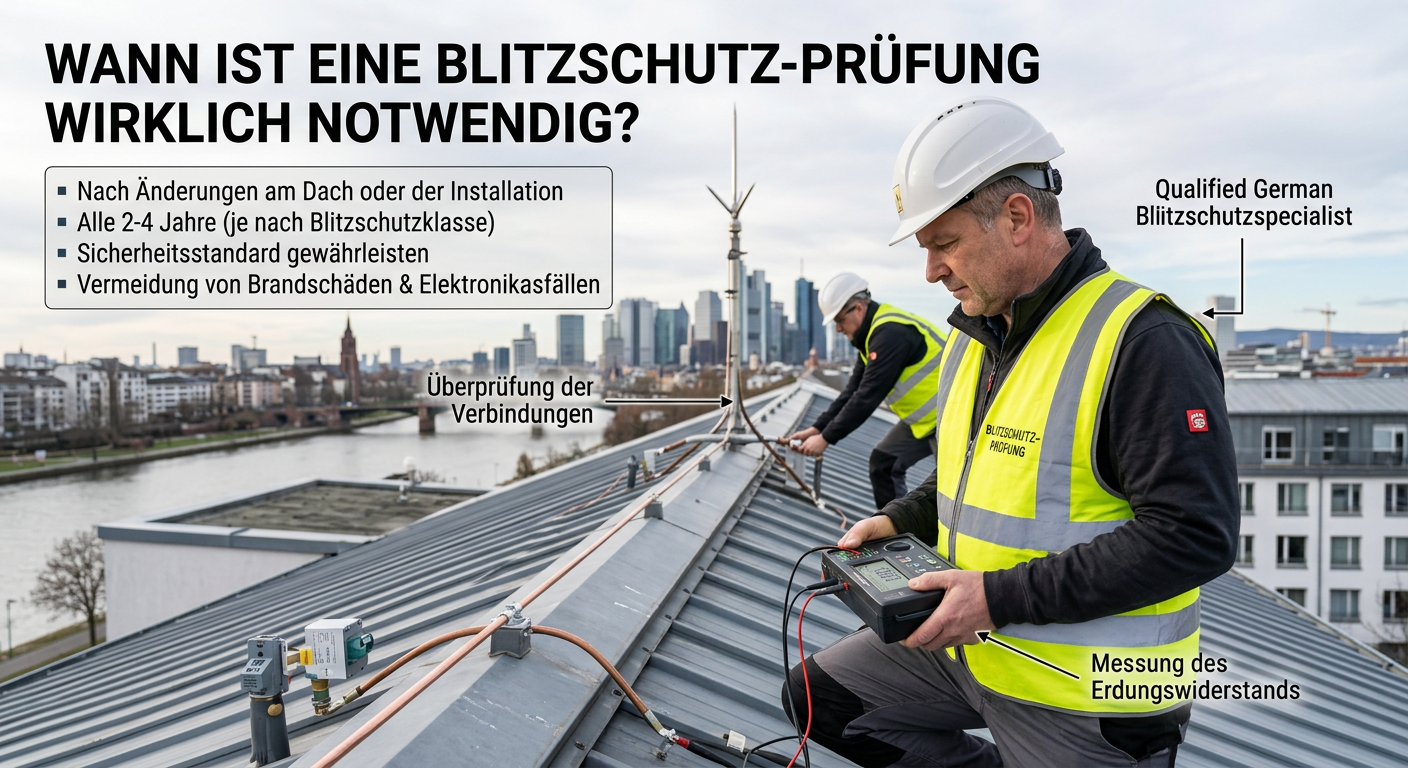 blitzschutzanlagen prüfen