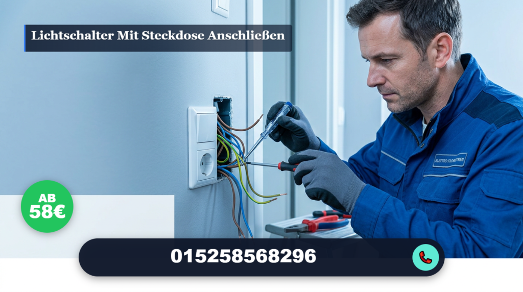 lichtschalter mit steckdose anschließen