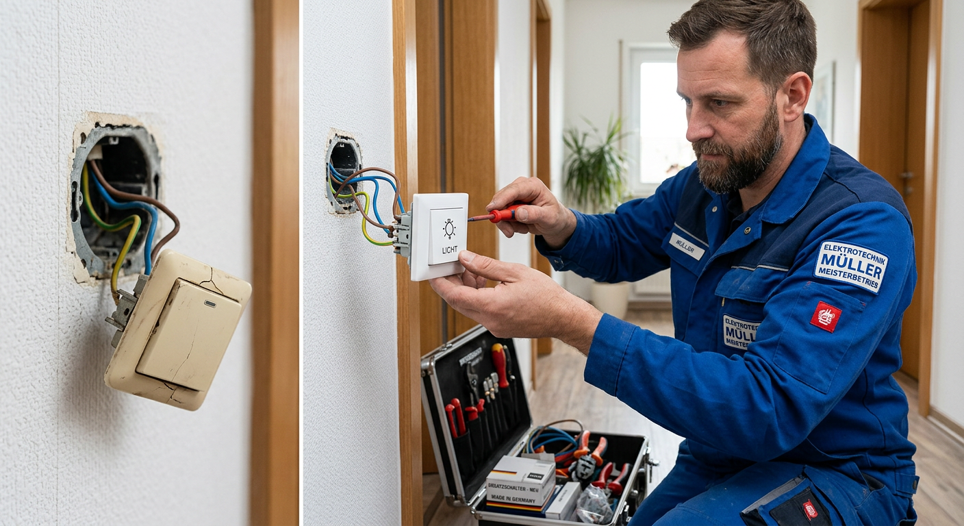 lichtschalter reparatur