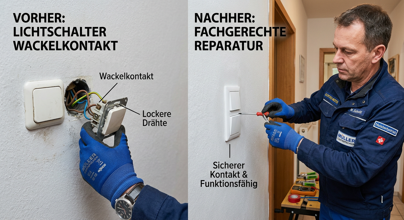 lichtschalter wackelkontakt