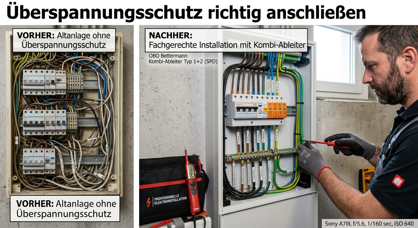überspannungsschutz richtig anschließen