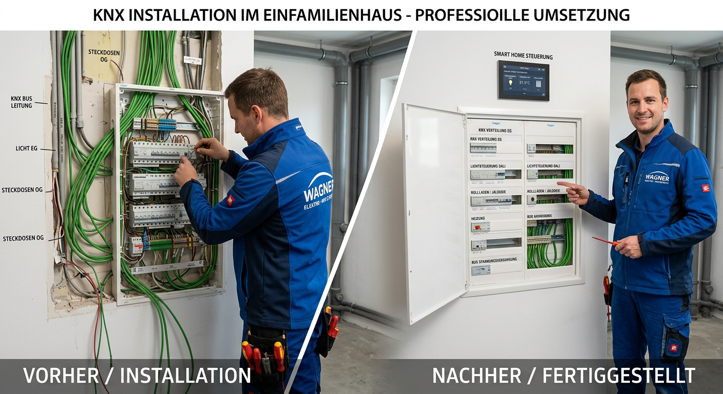 knx installation einfamilienhaus