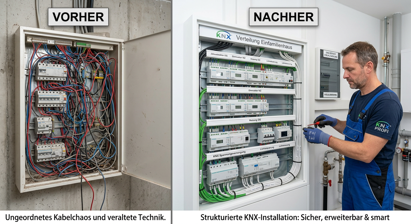 knx installation einfamilienhaus