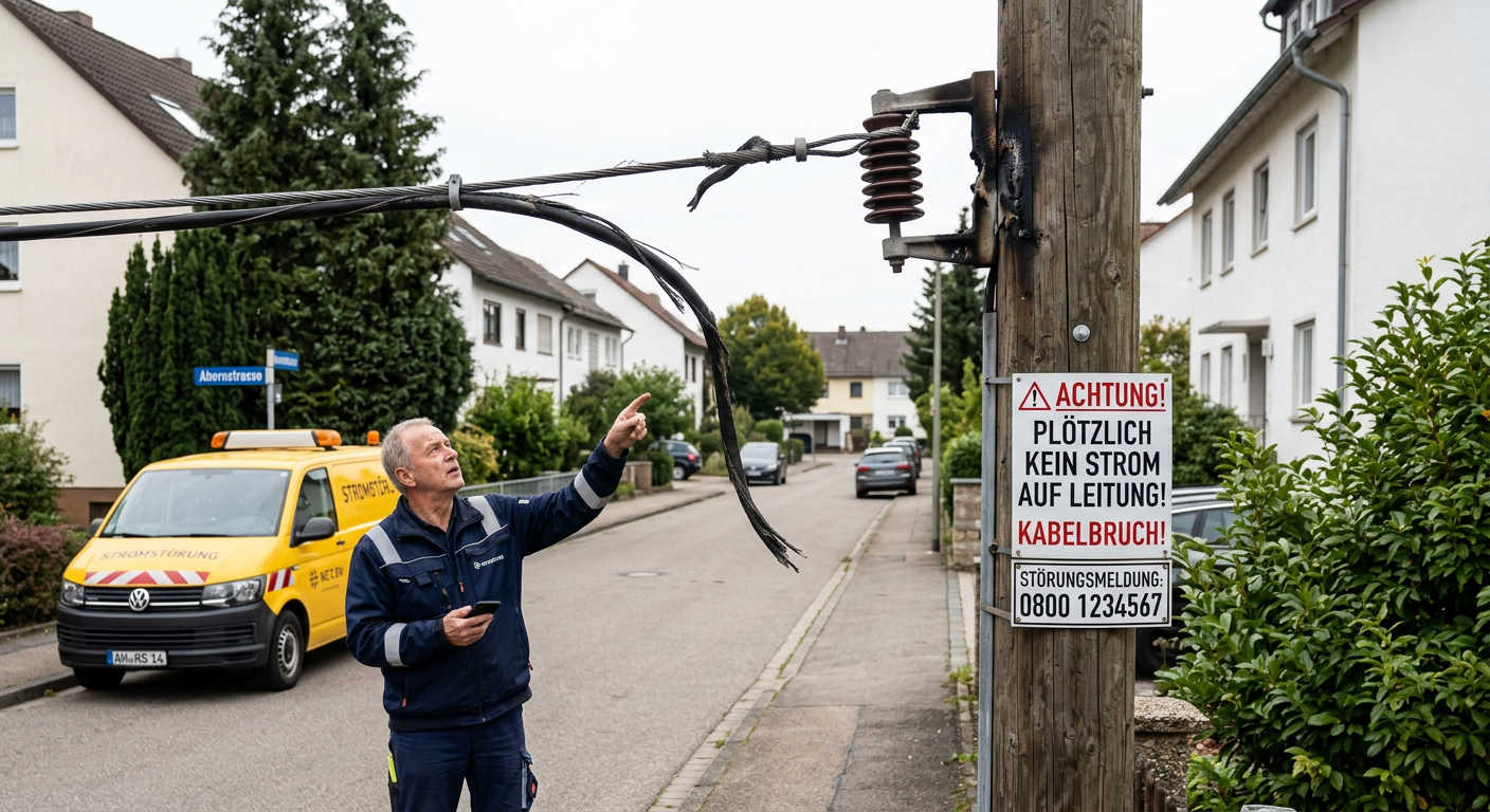plötzlich kein strom mehr auf leitung