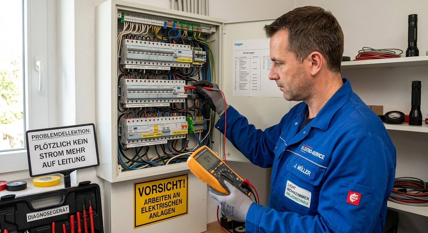plötzlich kein strom mehr auf leitung