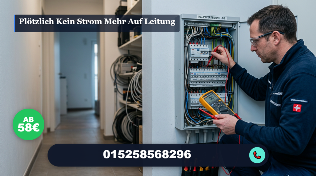 plötzlich kein strom mehr auf leitung