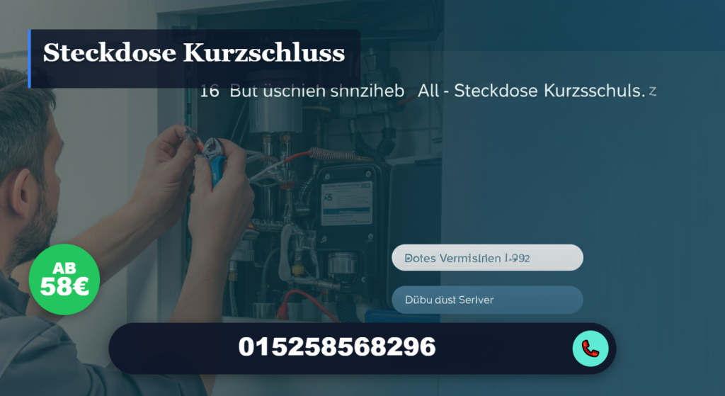 steckdose kurzschluss